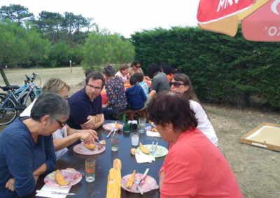 repas aux vacances familiales