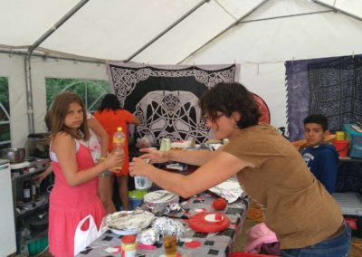 repas aux vacances familiales