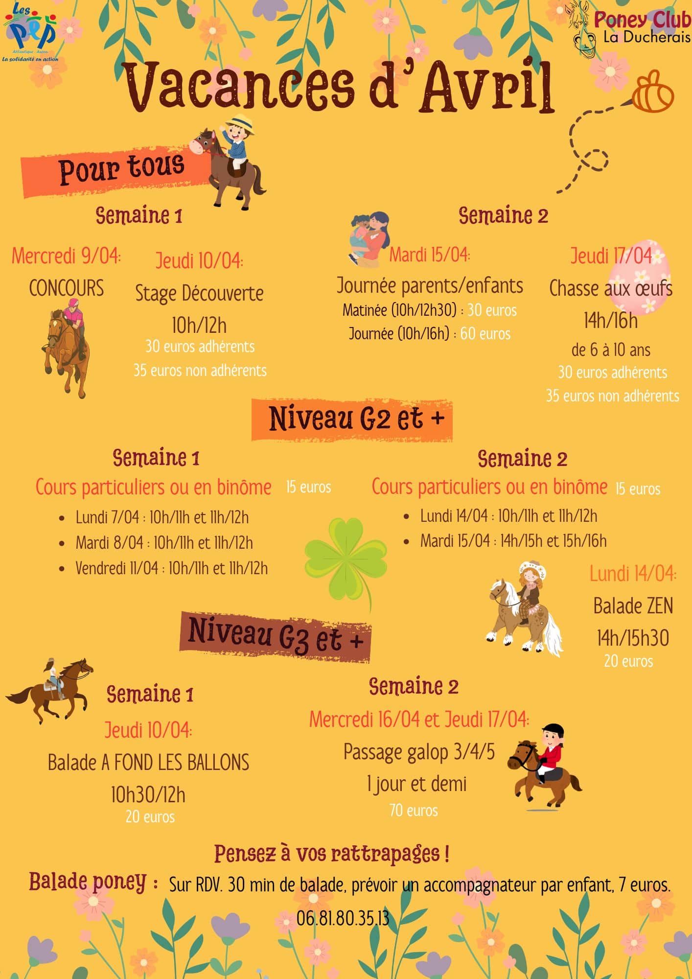 stage poney club La Ducherais Campbon